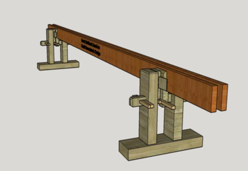 Screenshot of the 3D model of the Skottbenk made by James Groover.