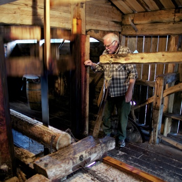 Arne Pedersen er 6. generasjon sagmester i ubrote tradisjon på Aursfjordsaga, ei vassdrive enkeltblada oppgangssag bygd i 1796. Tradisjonen han forvaltar er viktig for å forstå bordmaterial i eldre bygg.